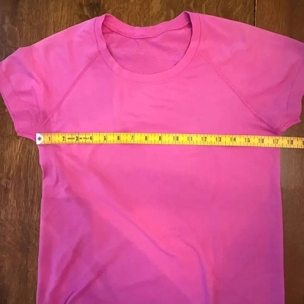 Lululemon Swiftly Tech Short Sleeve Running Top Pink Size 10